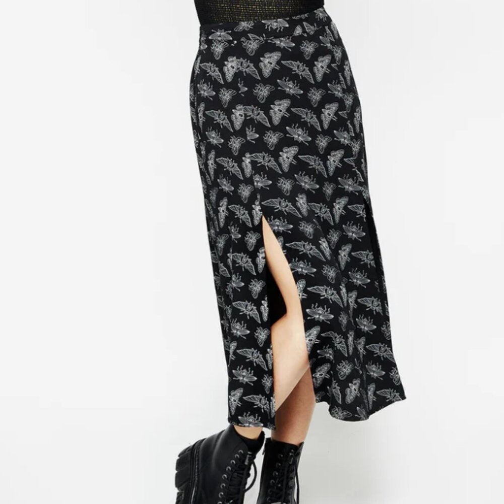 Mortmoth Midi Skirt With Splits - Size US 12